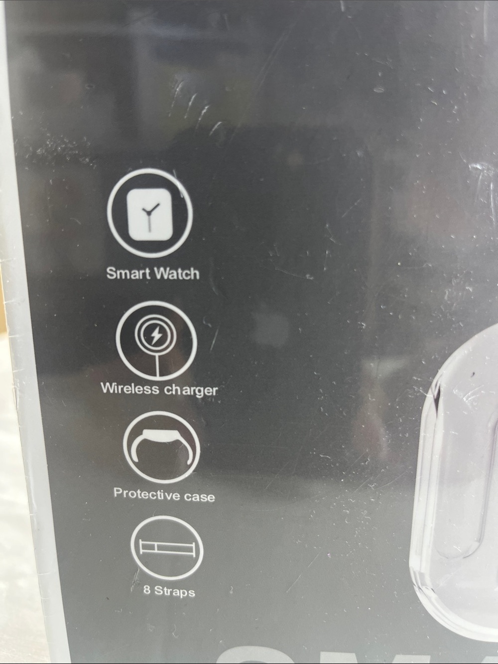 D300-1 8-in-1 Smartwatch in Light Gray with Earbuds - New - Picture 2 of 3